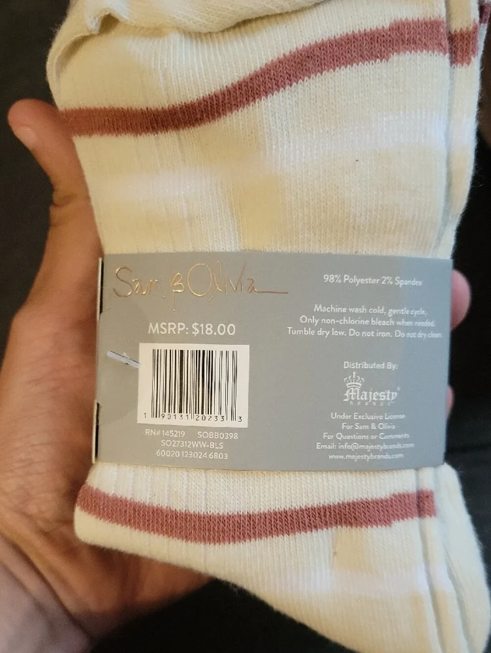 Pink Mini Crew Socks - Floral Embroidered (5-Pack)